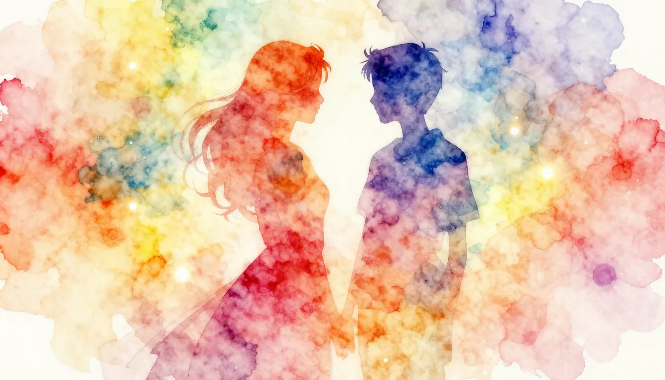 Vibrant watercolor style. Birthday song cover art for a sist...