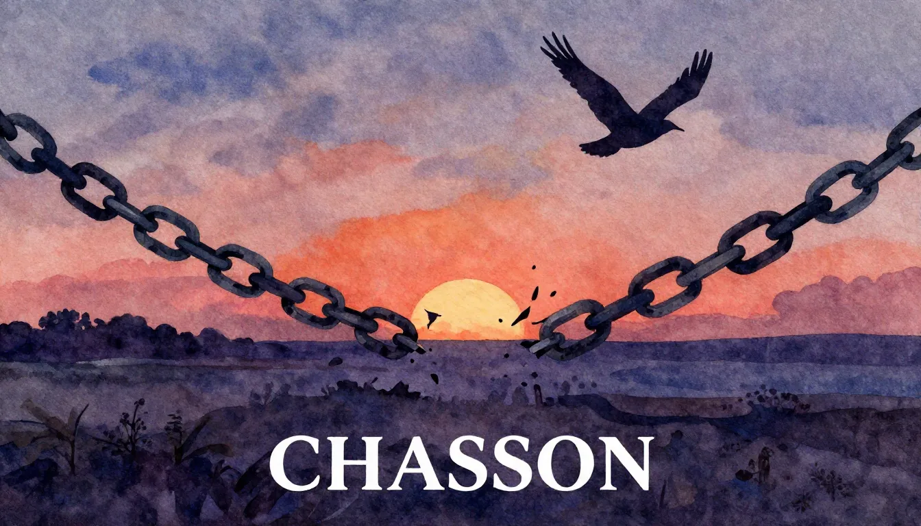 Vibrant watercolor style. Chanson album cover: dark, melanch...