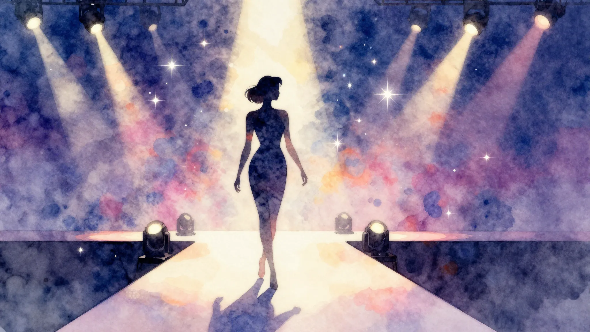 Vibrant watercolor style. Disco album cover, vibrant, sparkl...