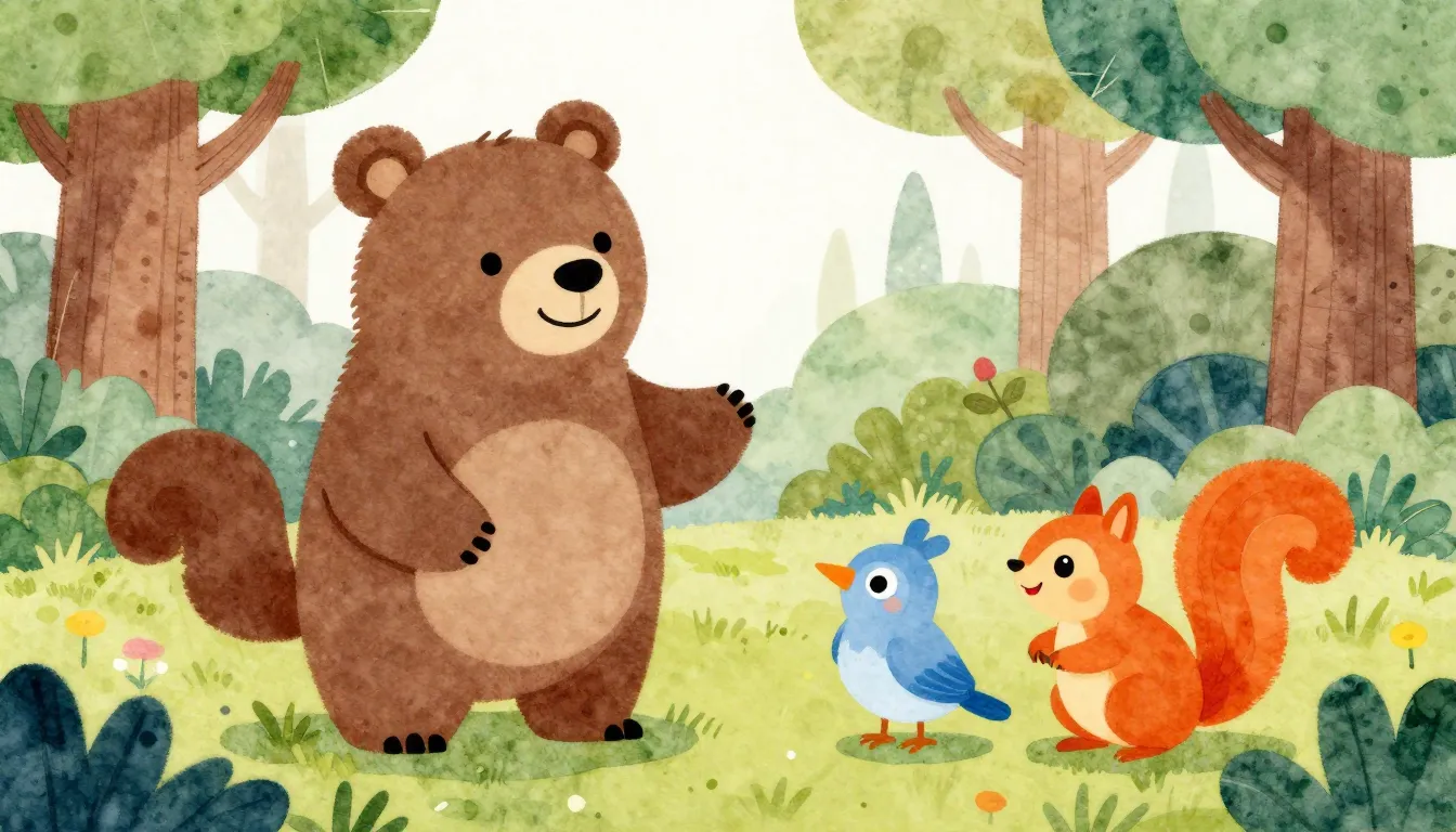 Vibrant watercolor style. A vibrant, cheerful illustration f...