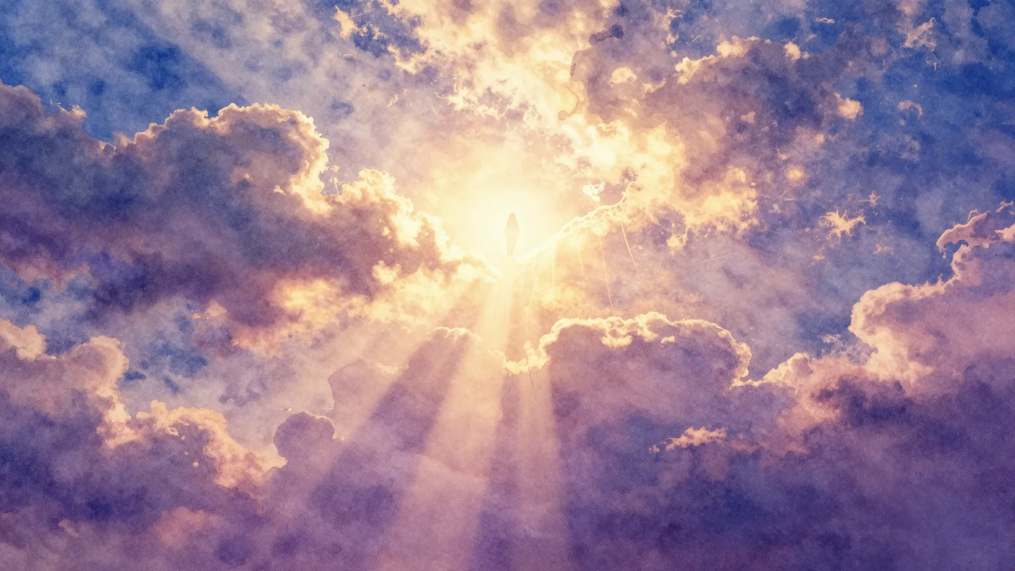 Vibrant watercolor style. "Majestic, cinematic, and ethereal...