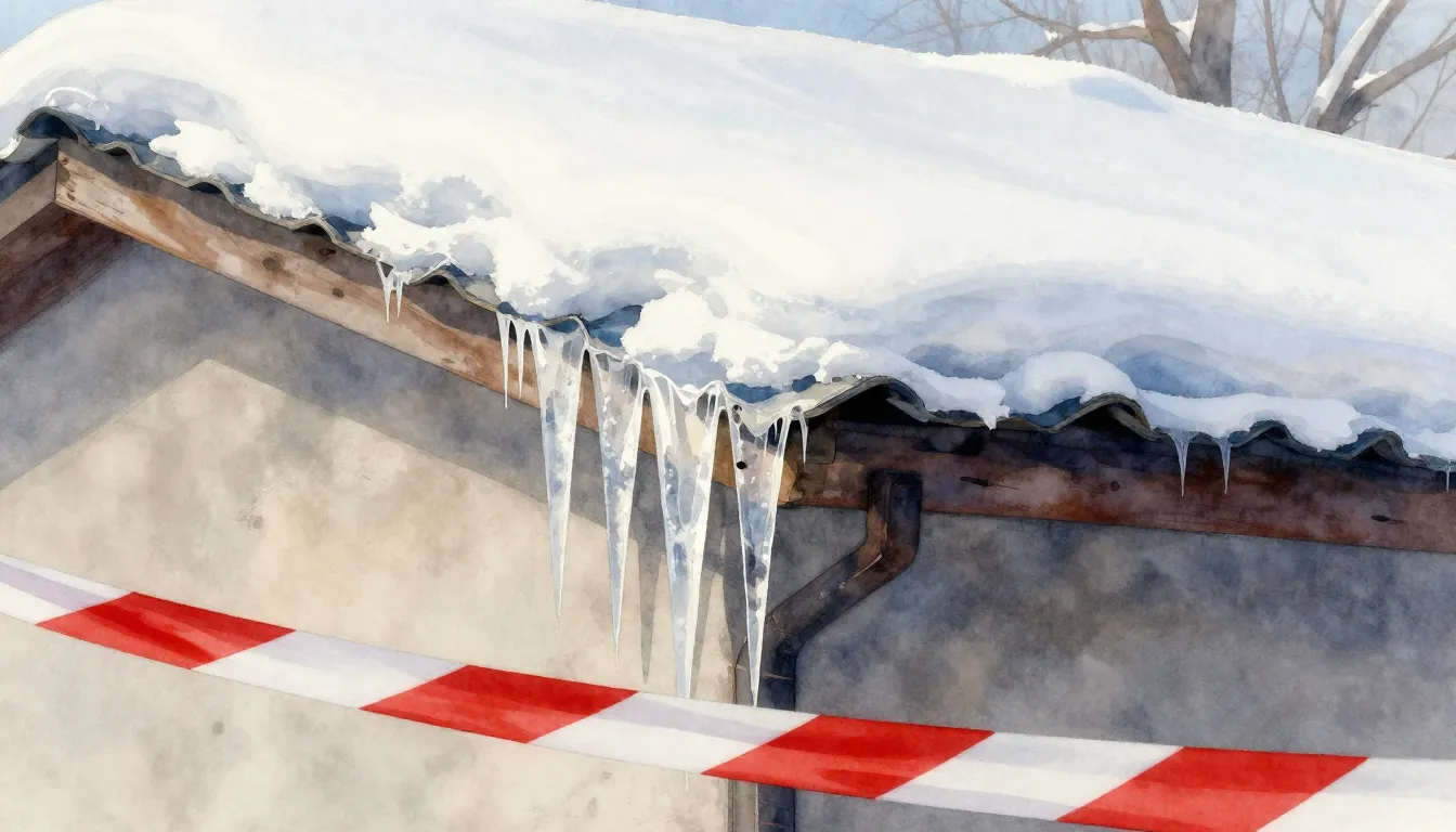 Watercolor style. Realistic winter scene, a close-up of a bu...