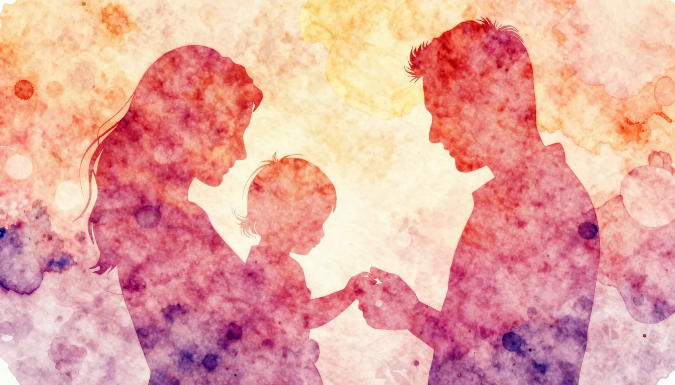 Vibrant watercolor style. Pop. A warm, romantic album cover ...