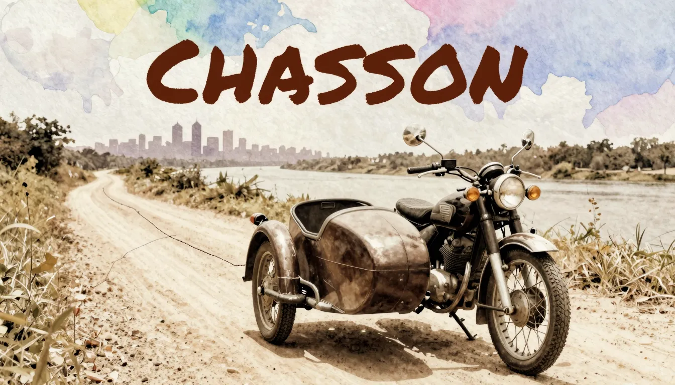 Vibrant watercolor style. Chanson album cover: nostalgic, se...