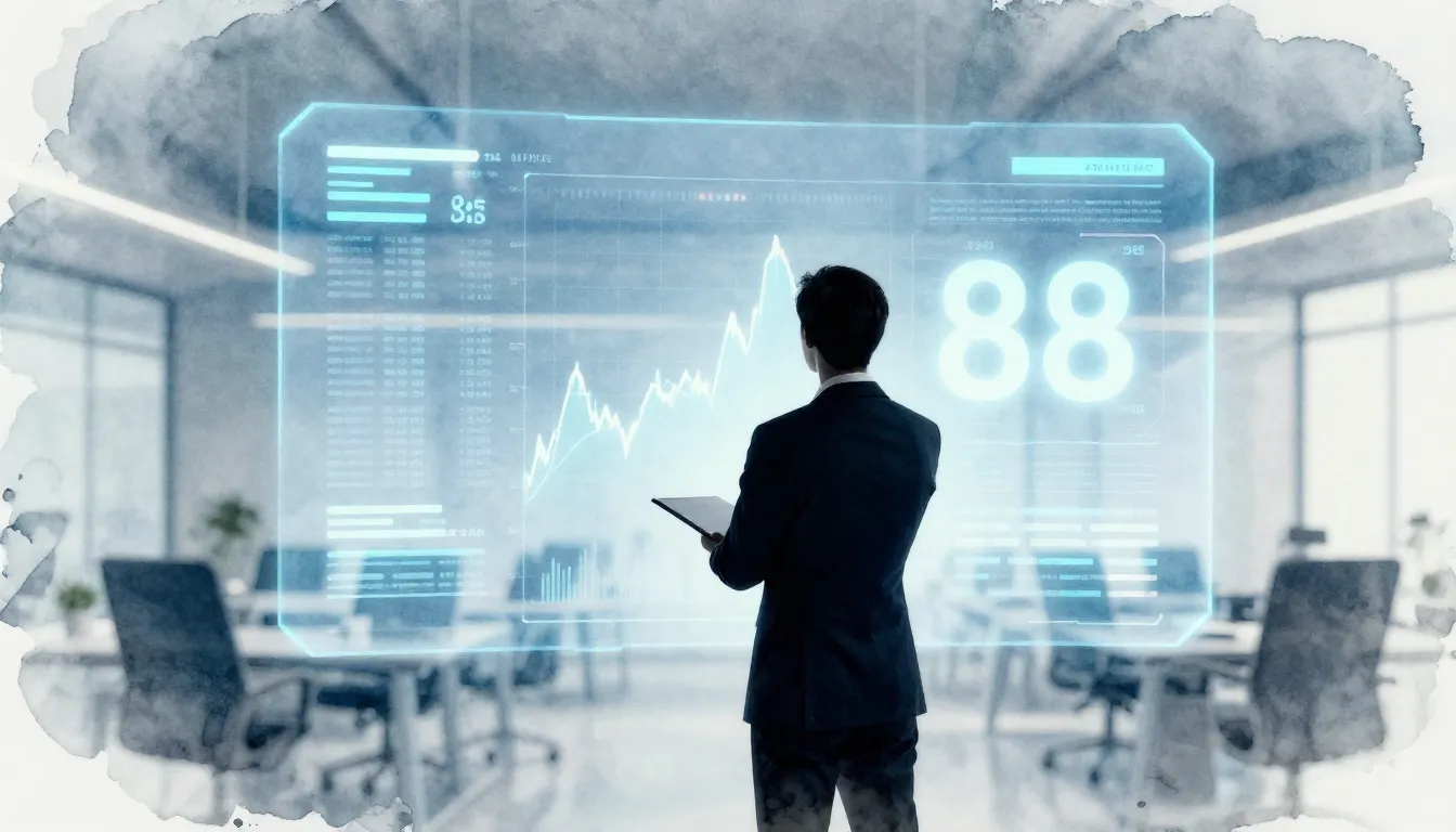 Watercolor style. Silhouette of a business professional look...