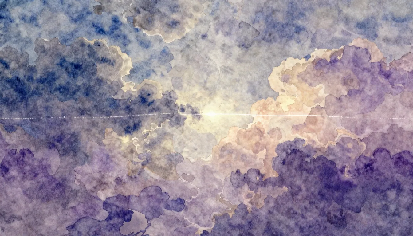 Vibrant watercolor style. Dreamy, ethereal album cover. Abst...