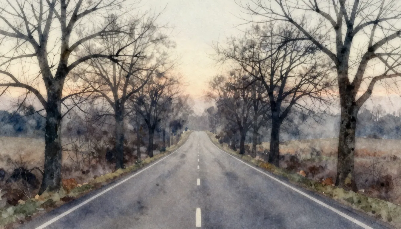 Vibrant watercolor style. A melancholic chanson album cover....