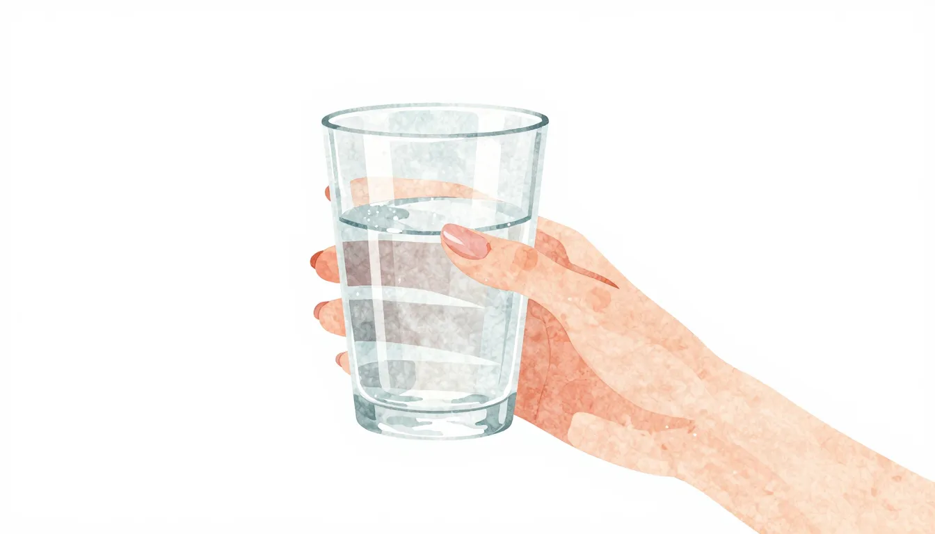 Watercolor style. Minimalist silhouette of a woman's hands h...