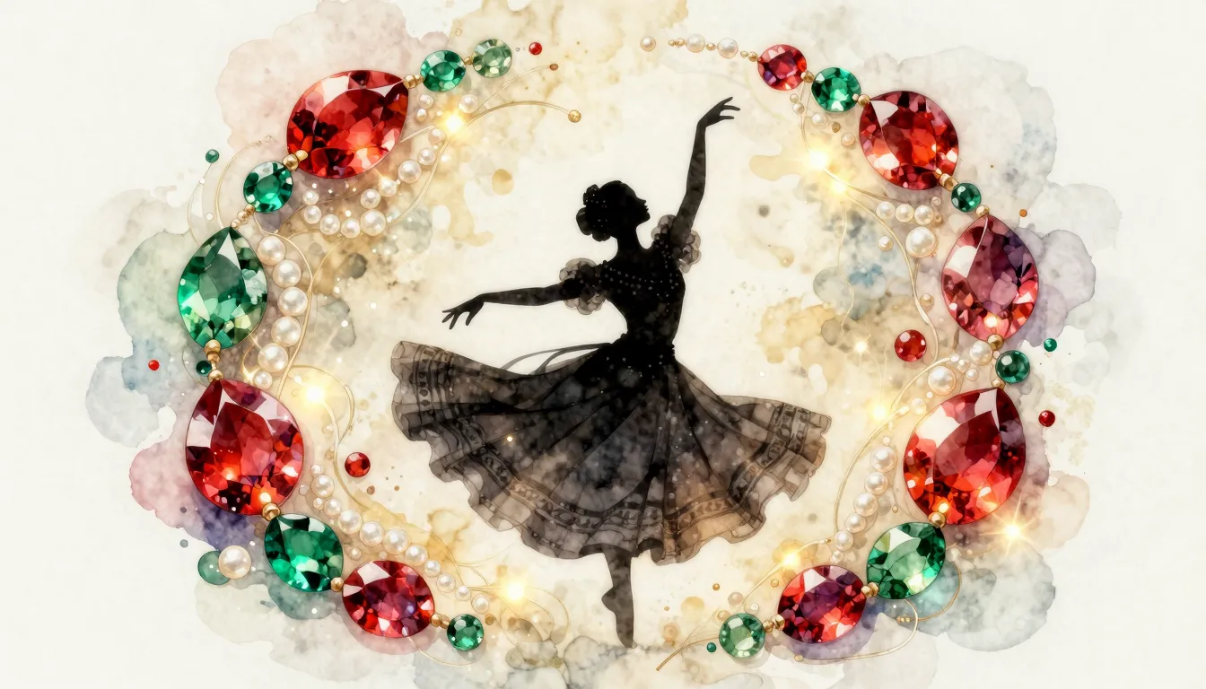 Watercolor style. Silhouette of a dancer in a traditional fo...