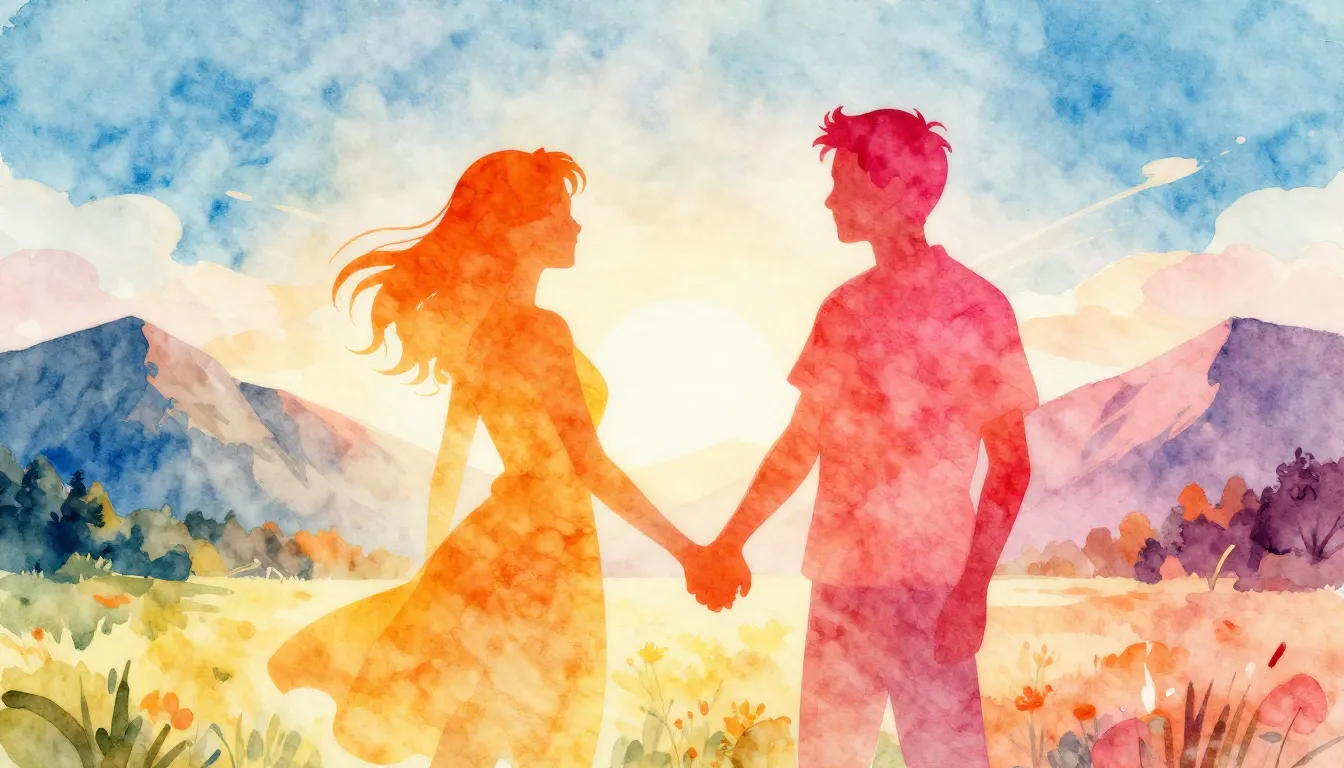 Vibrant watercolor style. Vibrant dance-pop album cover. A s...