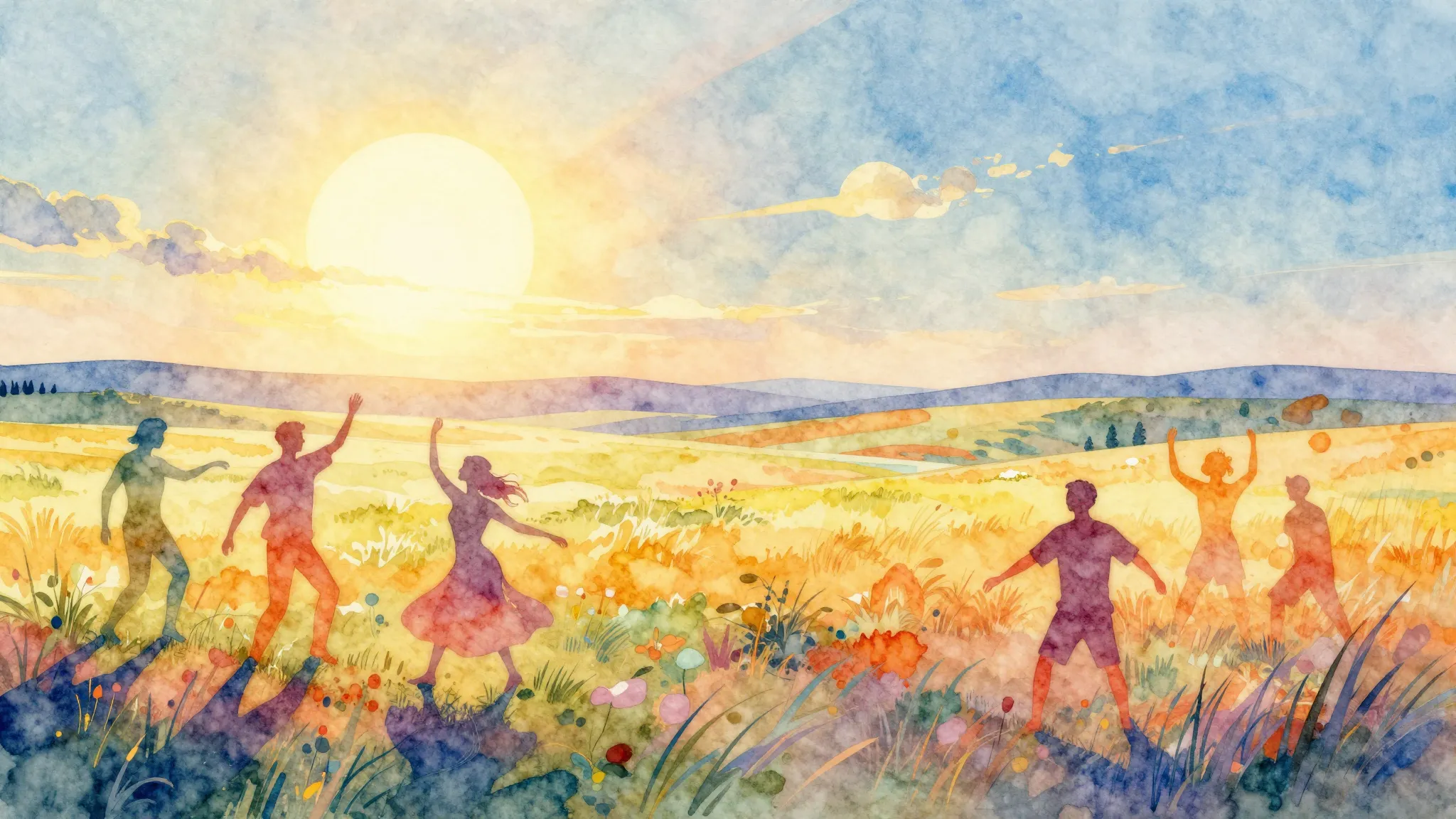 Vibrant watercolor style. Vibrant dance-pop album cover, bri...