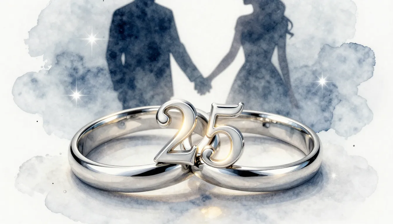 Watercolor style. Two silver wedding rings intertwined, the ...