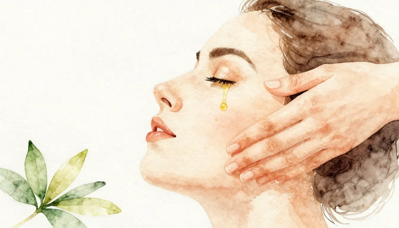 Watercolor style. Aesthetic close-up of a silhouette of a fa...