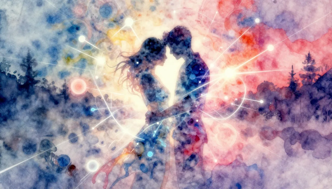 Vibrant watercolor style. Electronic music album cover. Abst...