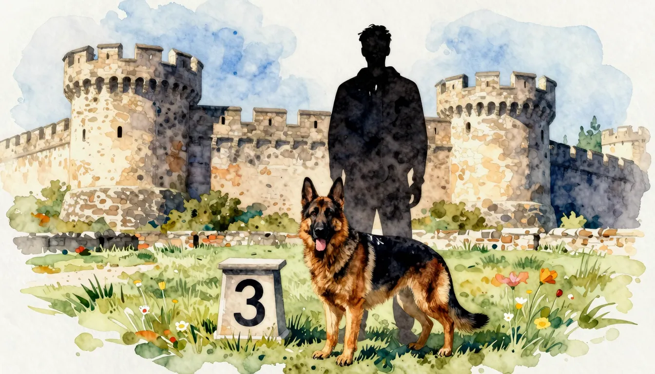 Watercolor style. Silhouette of a person standing next to a ...