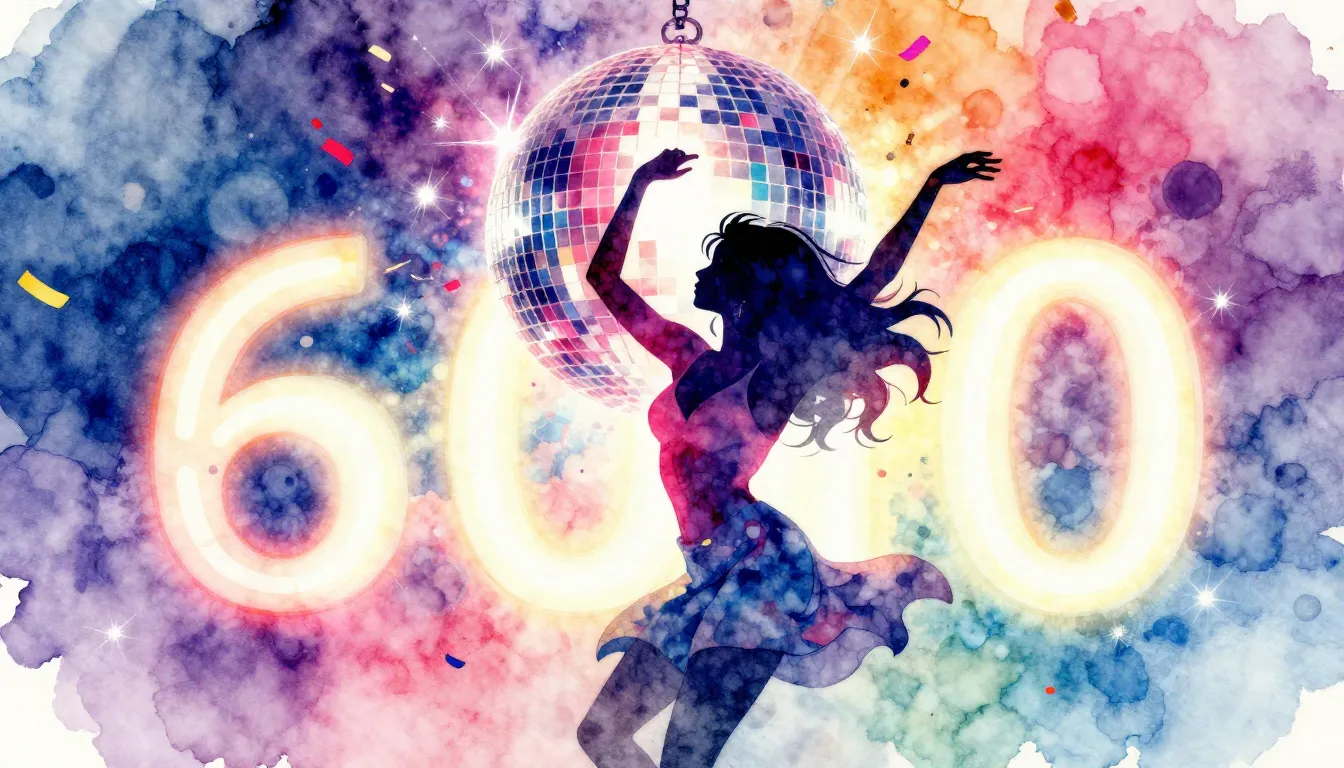 Watercolor style. A vibrant silhouette of a dancing woman un...