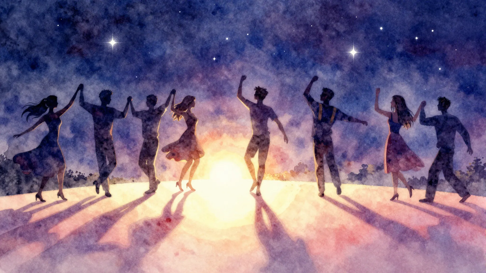 Vibrant watercolor style. Rock album cover. Graduation theme...