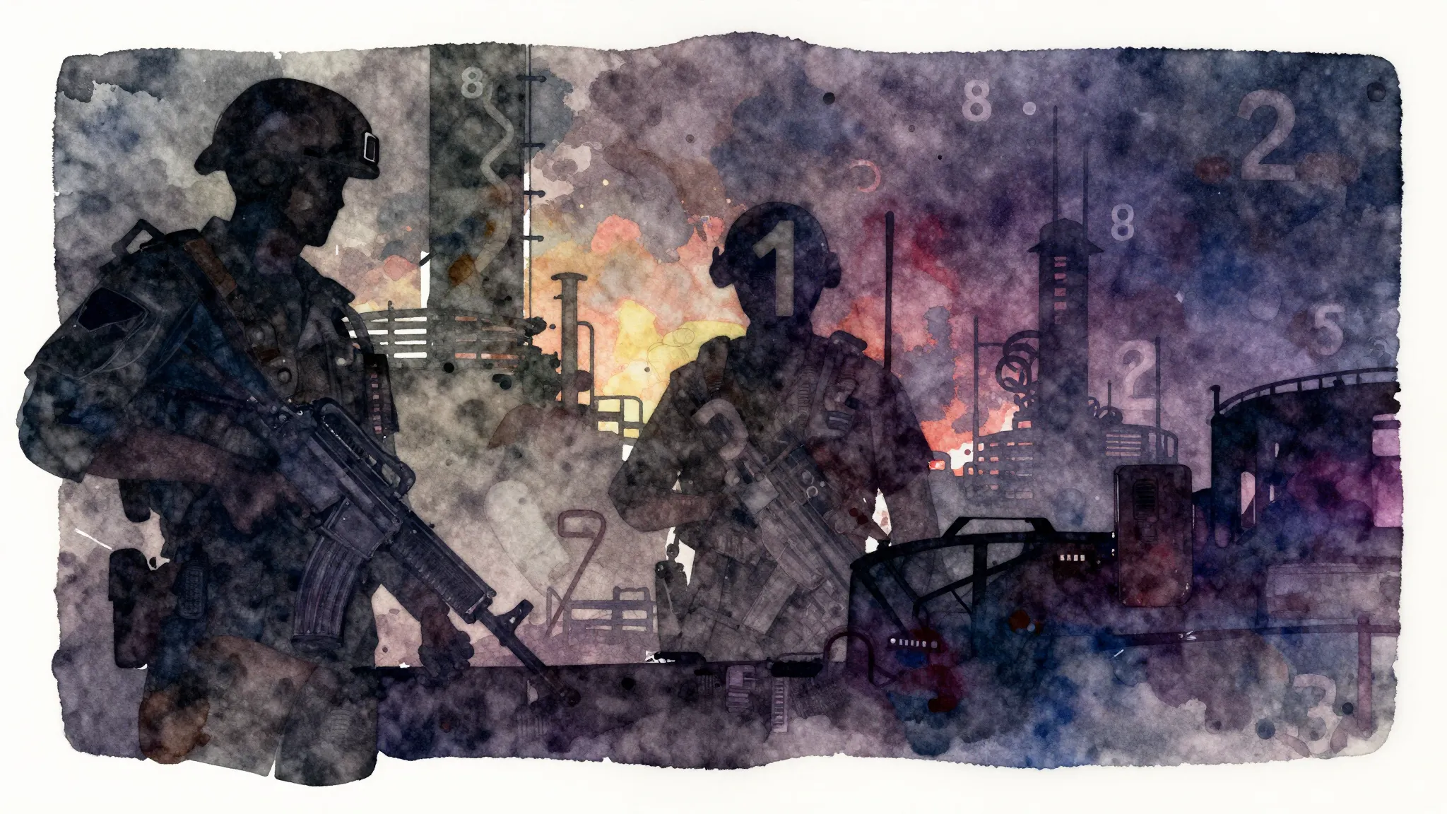 Vibrant watercolor style. Techno album cover. Dark, gritty, ...