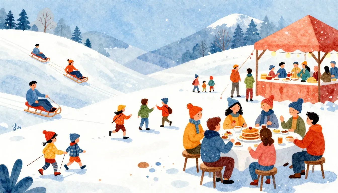 Vibrant watercolor style. A vibrant, joyful illustration of ...