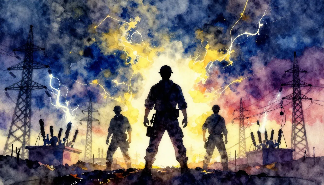 Vibrant watercolor style. Epic opera album cover: powerful s...