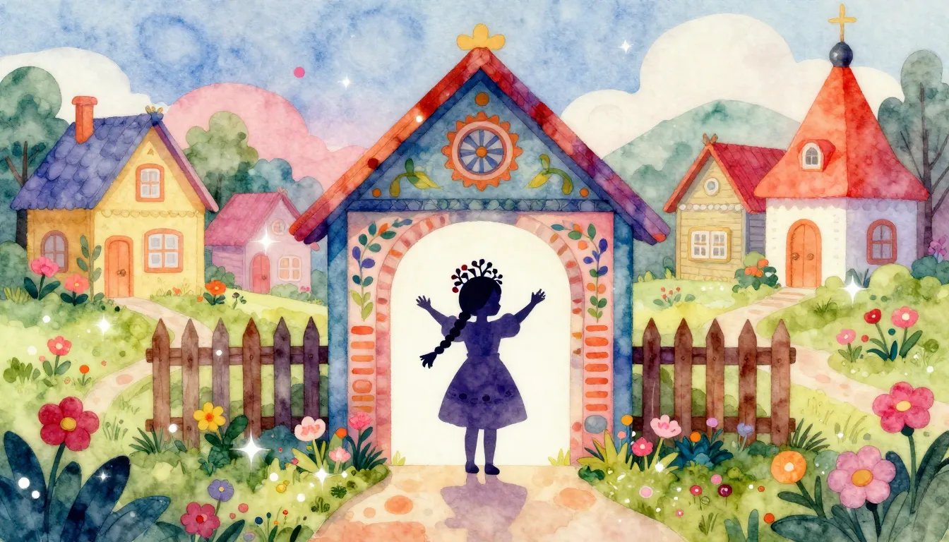 Vibrant watercolor style. A vibrant, whimsical illustration ...