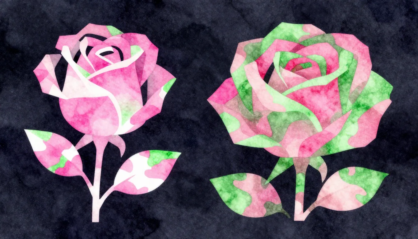 Watercolor style. Abstract digital art, neon pink and green ...