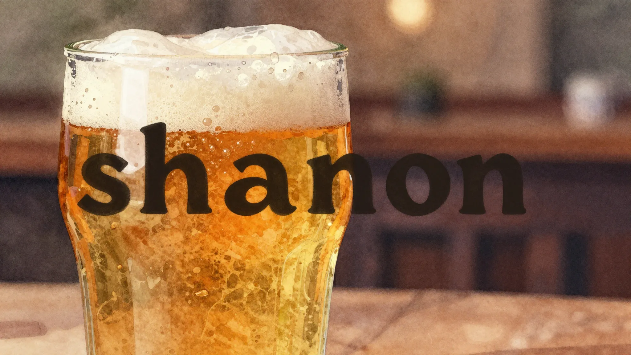 Vibrant watercolor style. Shanson album cover: a close-up of...