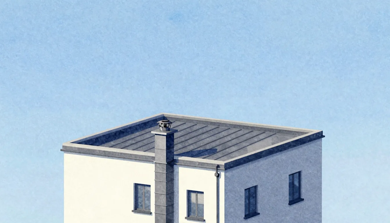 Watercolor style. A minimalist 3D illustration of a modern r...