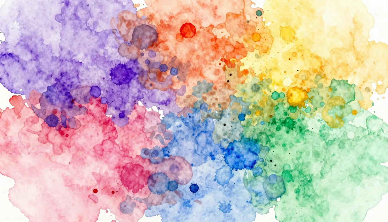 Vibrant watercolor style. . Without text and numbers.