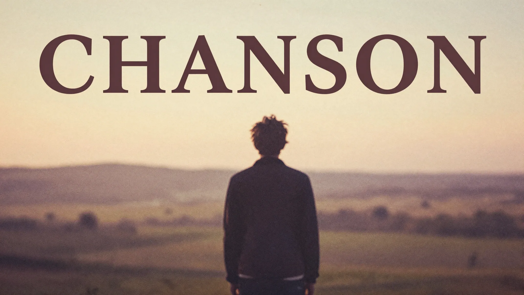 Vibrant watercolor style. Chanson album cover, melancholic, ...