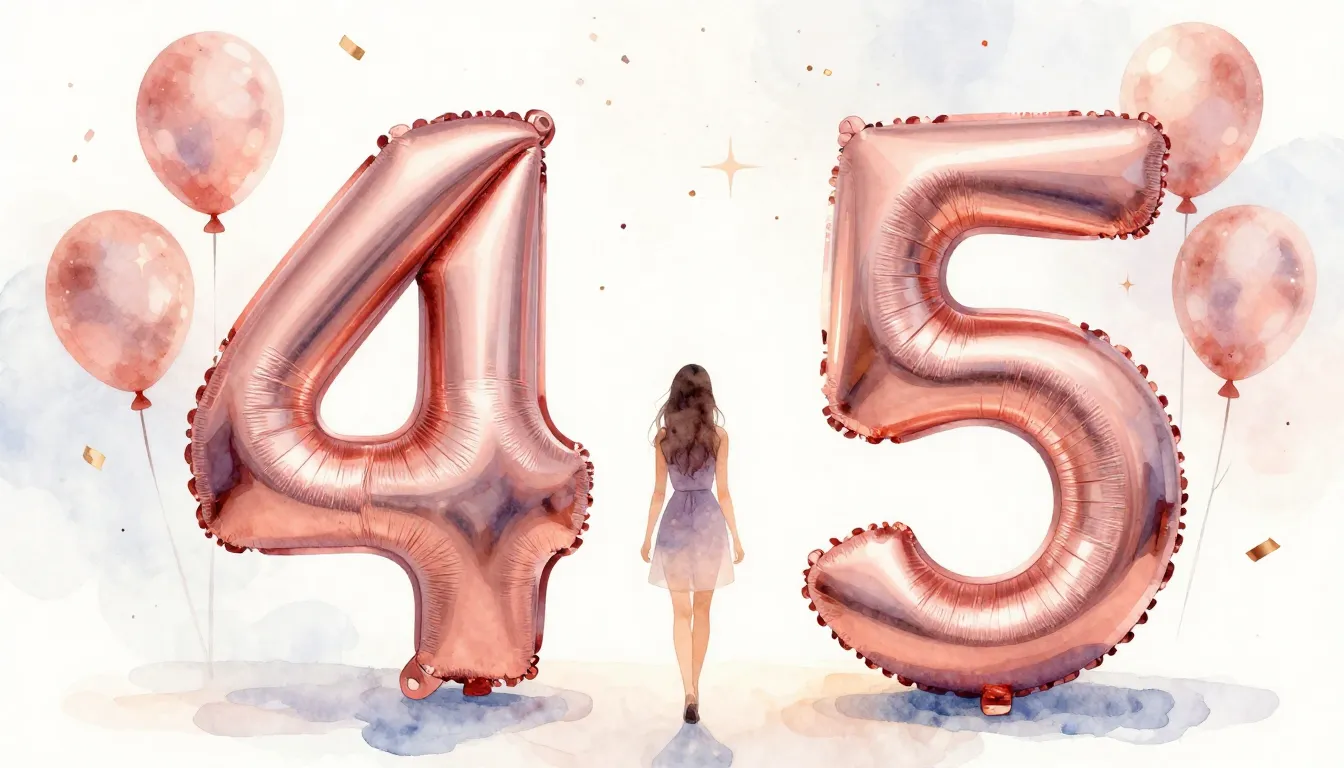 Watercolor style. A stylish composition with a large number ...