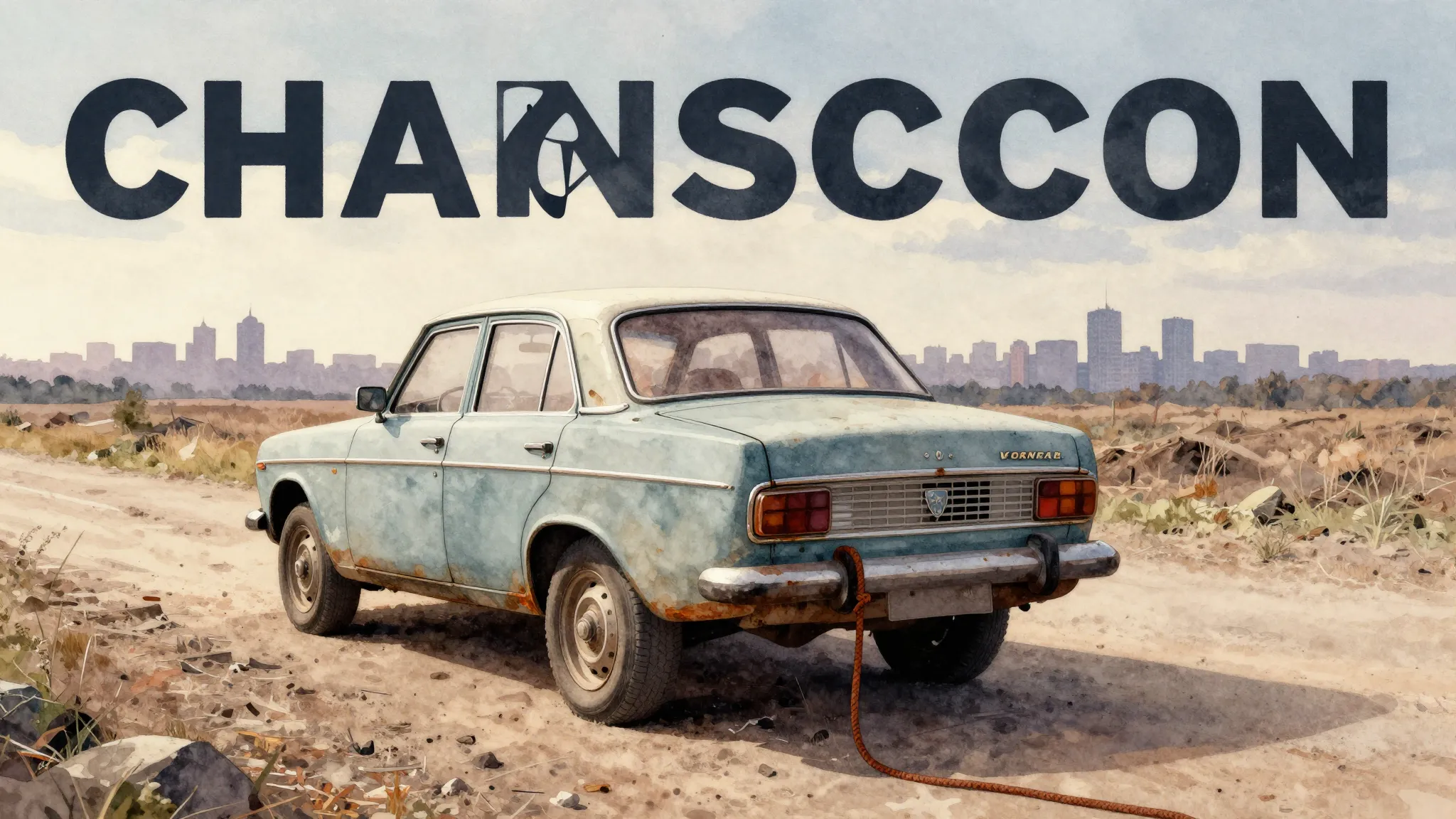 Vibrant watercolor style. Chanson album cover: A vintage "Vo...