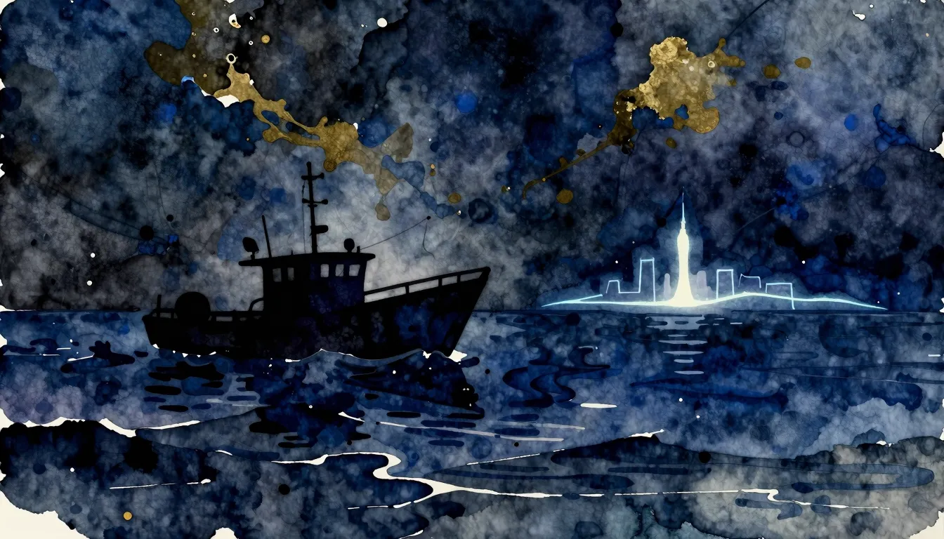 Vibrant watercolor style. Techno album cover: abstract, dark...