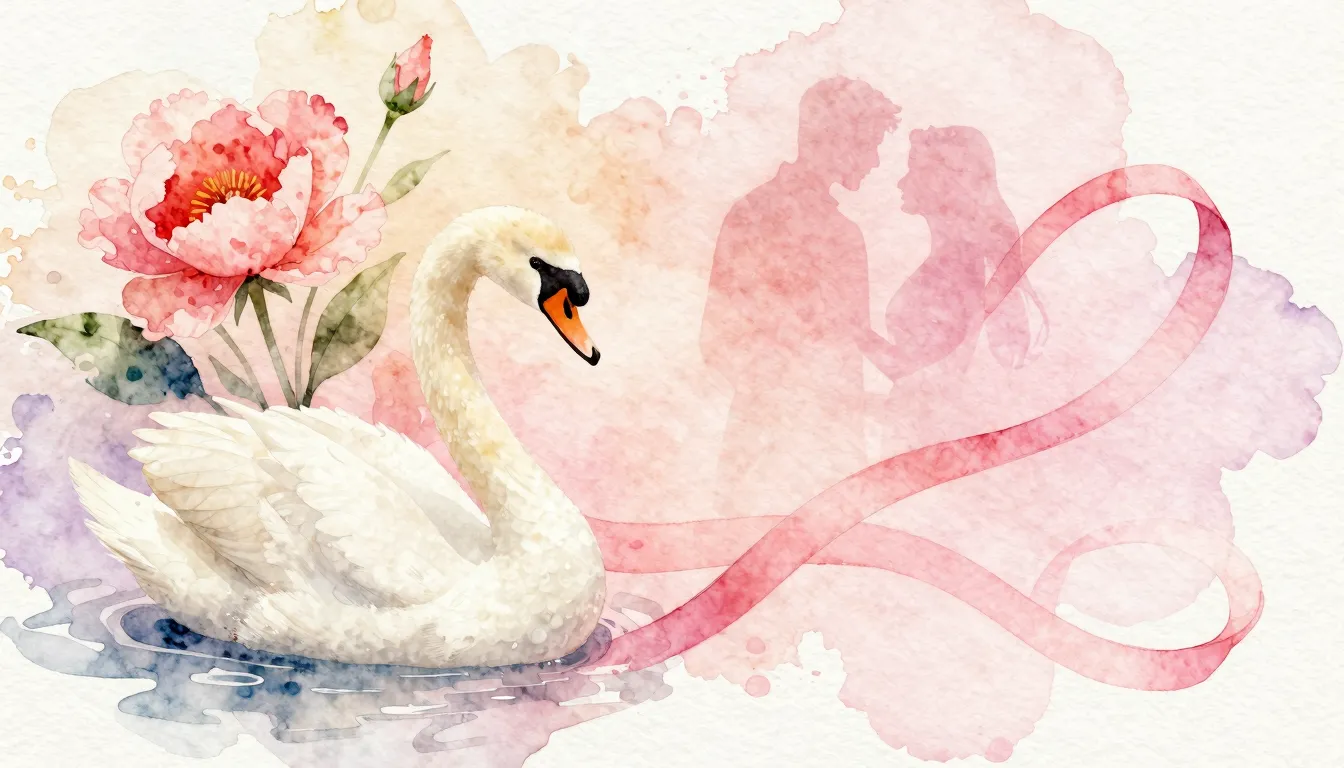 Vibrant watercolor style. Wedding song. A delicate, romantic...