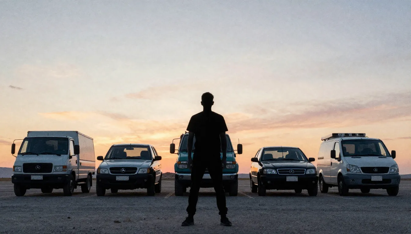 Watercolor style. A silhouette of a man standing confidently...