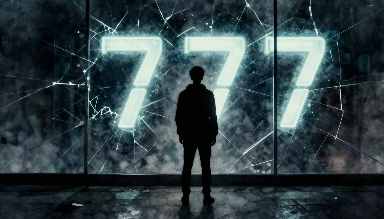 Watercolor style. A dark silhouette of a lonely figure stand...