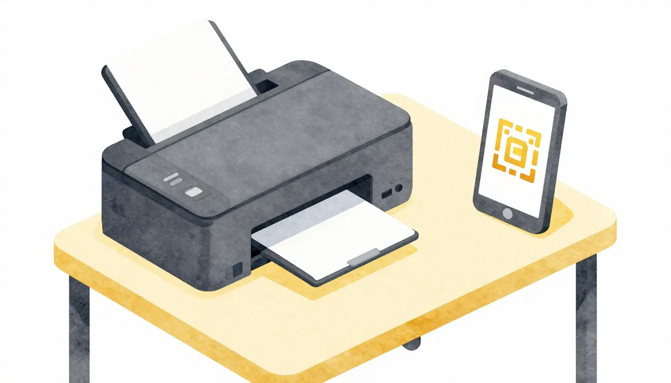 Watercolor style. Isometric view of a modern workspace with ...