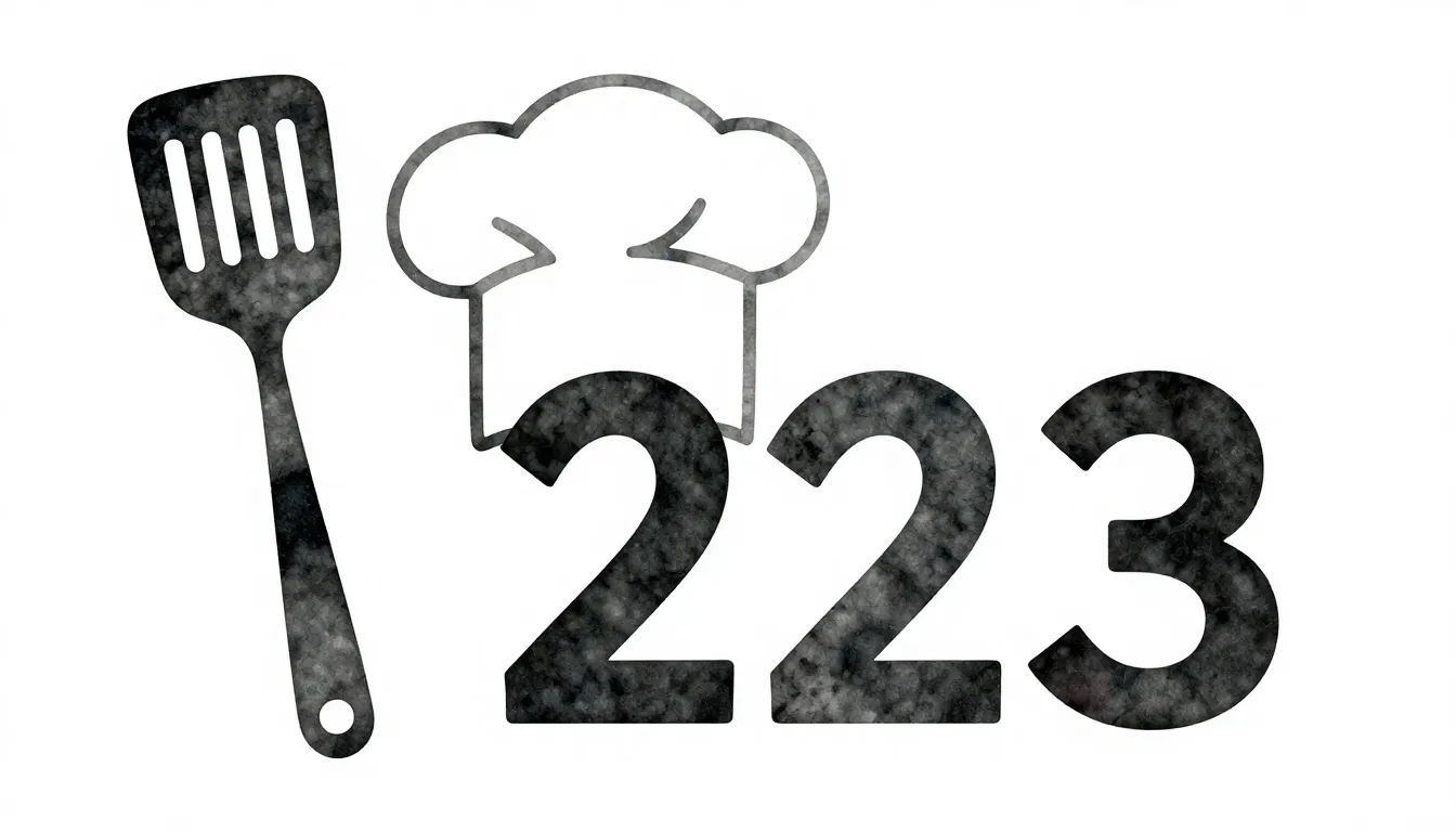 Watercolor style. Minimalist silhouette of a chef hat and a ...