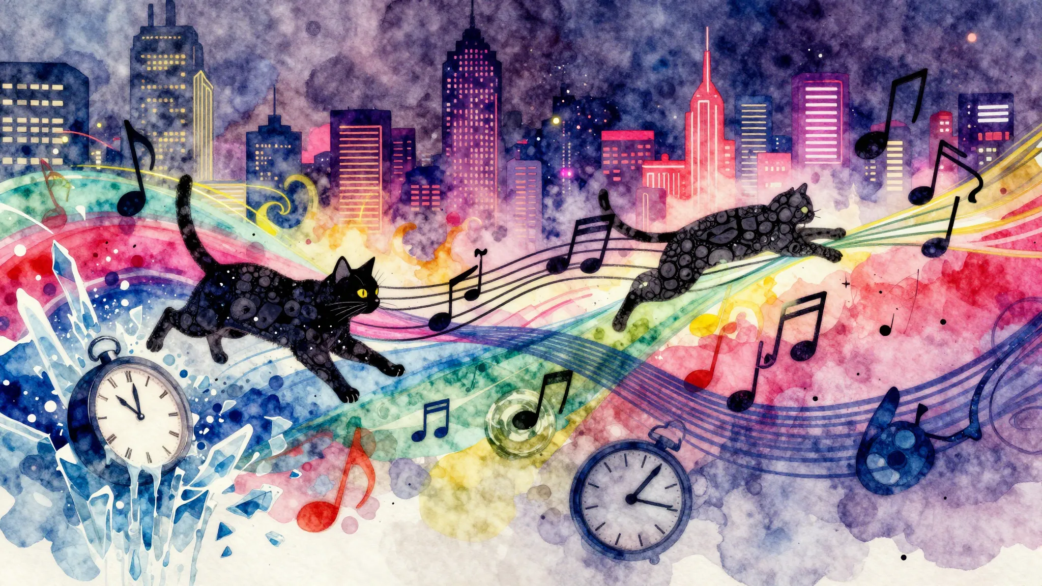Vibrant watercolor style. Vibrant abstract rap album cover, ...