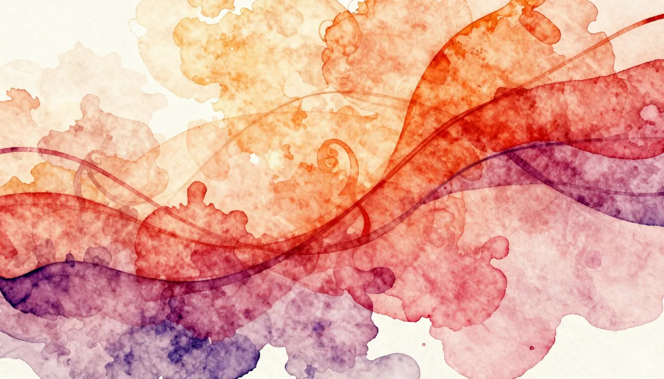 Vibrant watercolor style. Jazz album cover, romantic, elegan...