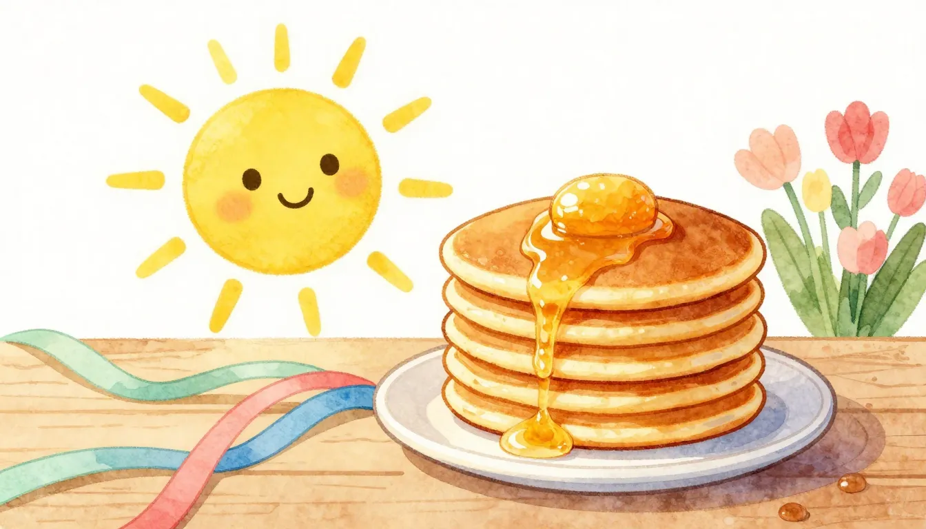 Watercolor style. A bright yellow sun with a smiling face, a...