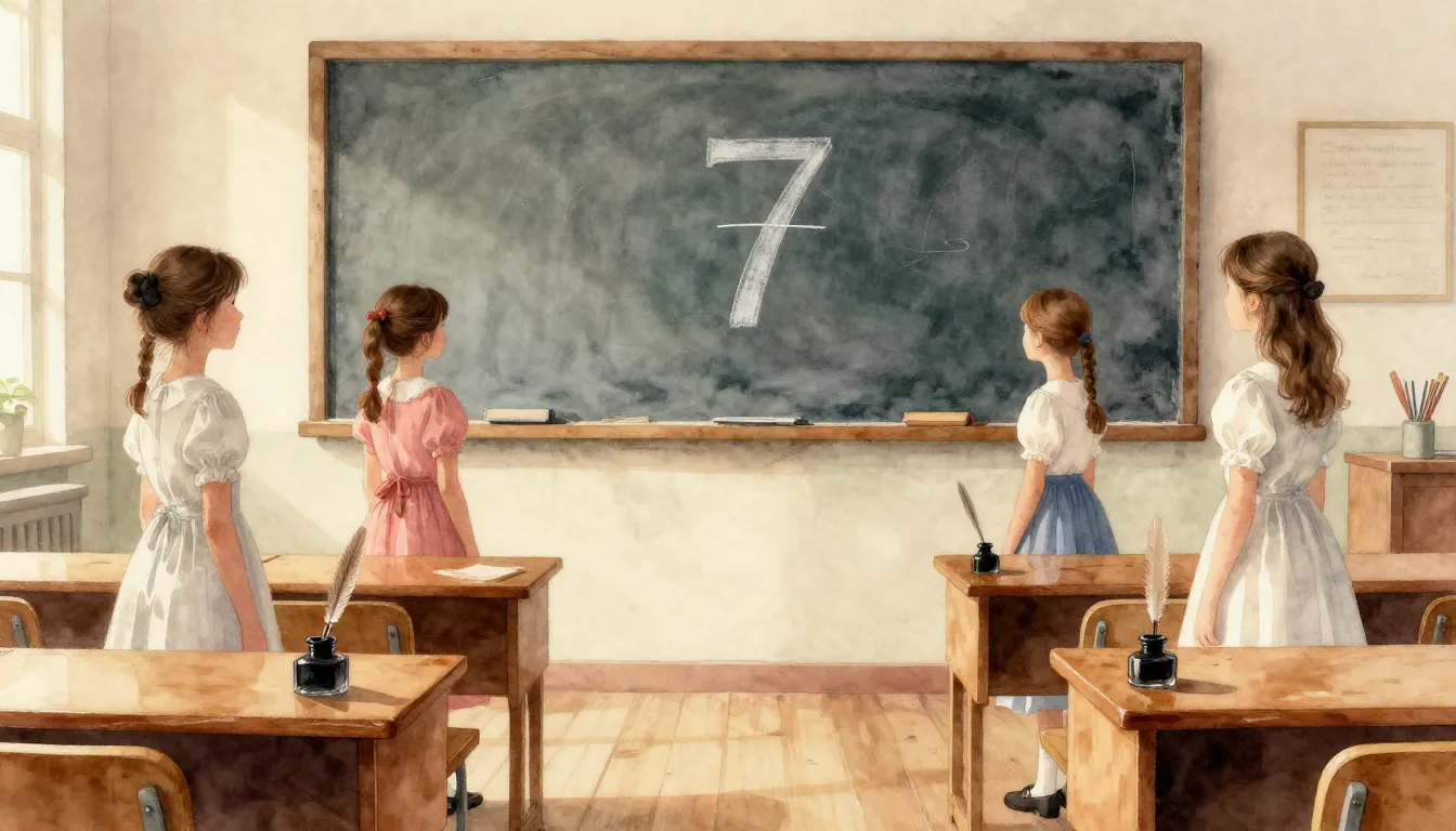 Watercolor style. Silhouettes of young girls in vintage dres...