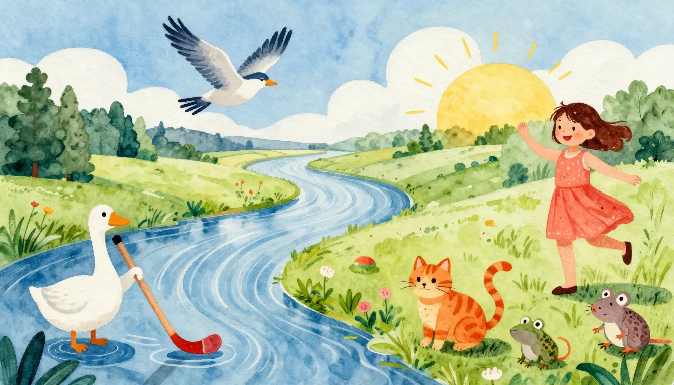 Vibrant watercolor style. "A vibrant, cheerful album cover f...