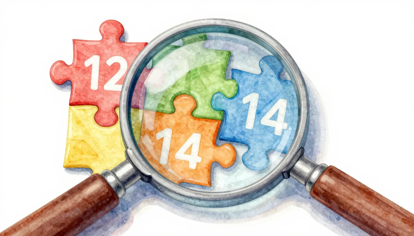 Watercolor style. A colorful magnifying glass focusing on a ...