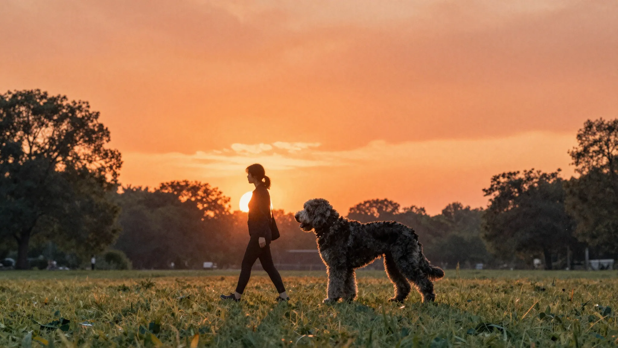 Watercolor style. A silhouette of a person and a large noble...