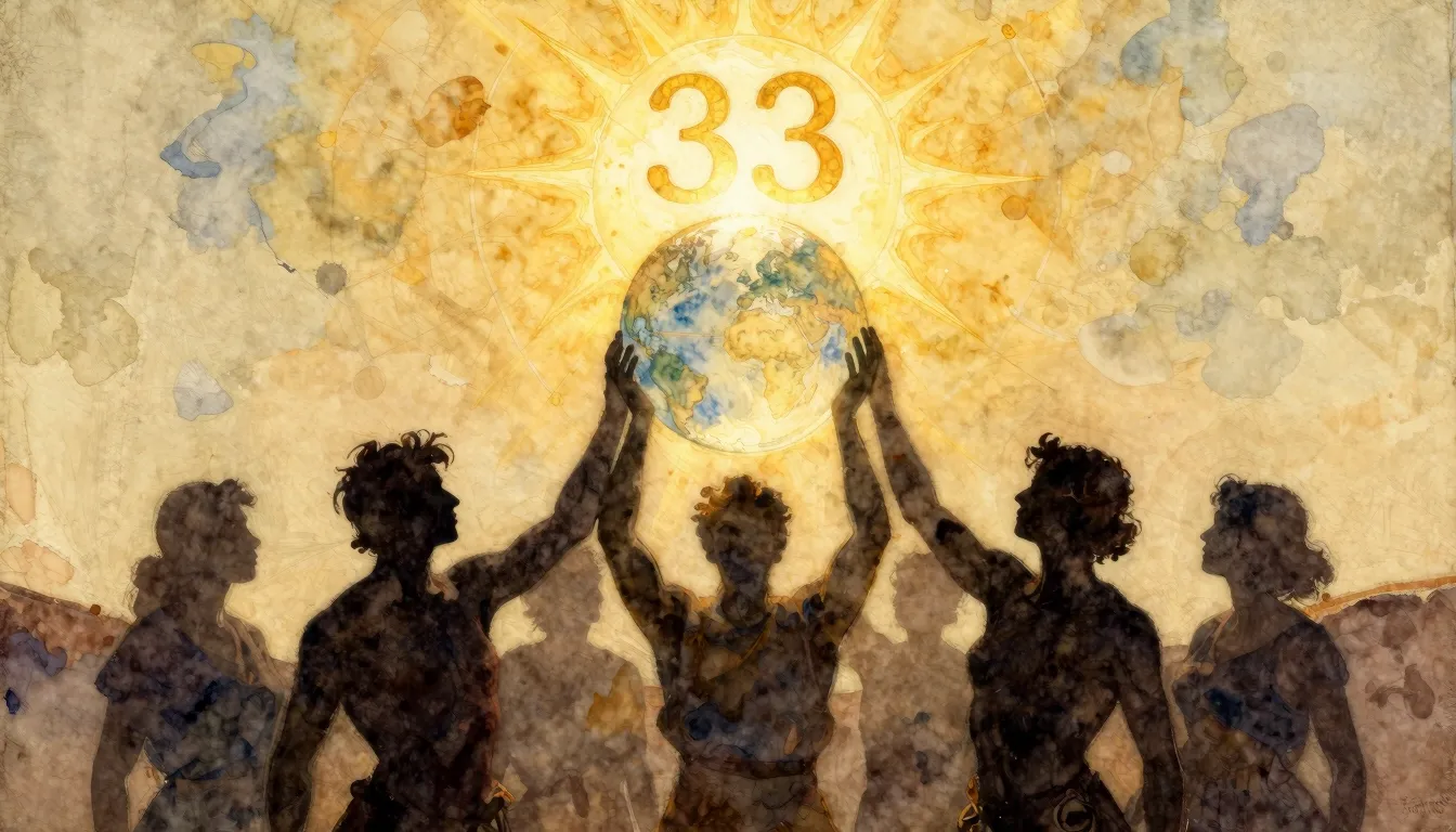 Watercolor style. Silhouettes of strong people holding a glo...