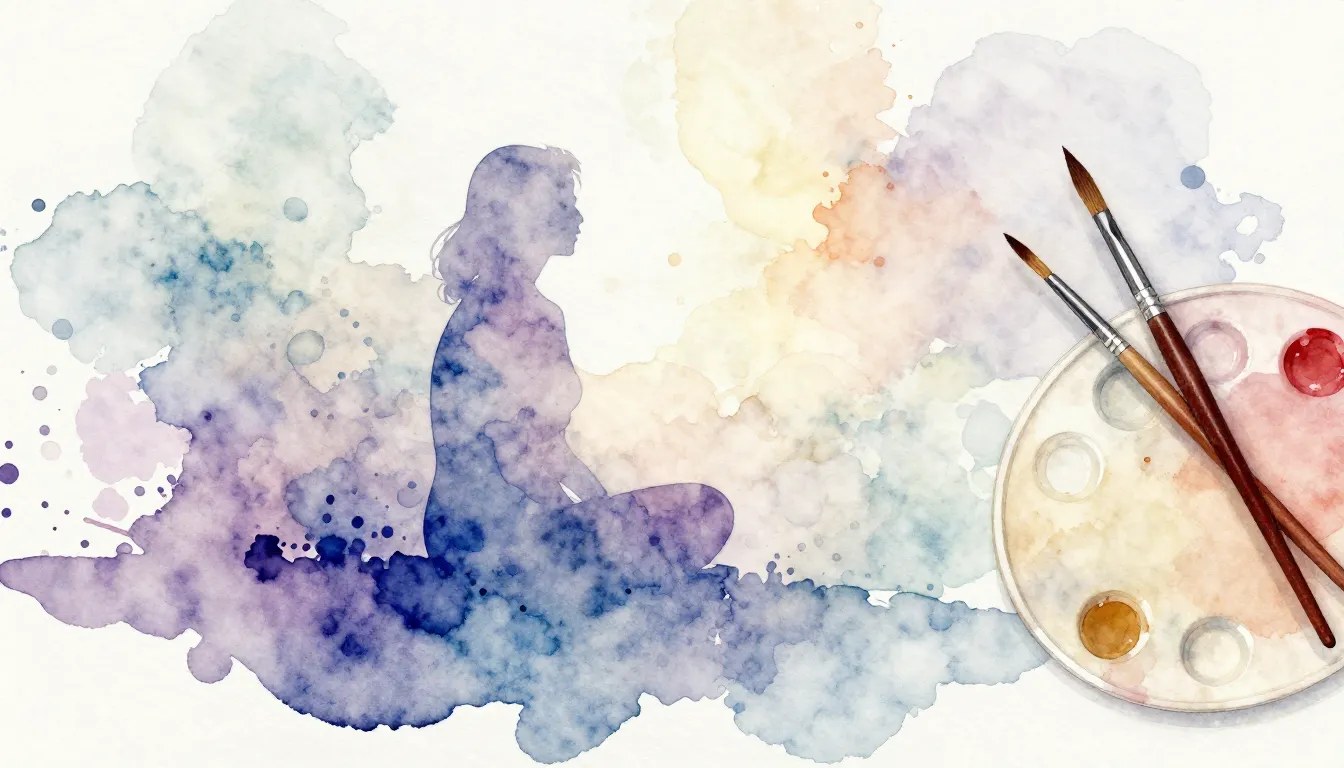 Watercolor style. Abstract watercolor splashes in soft paste...