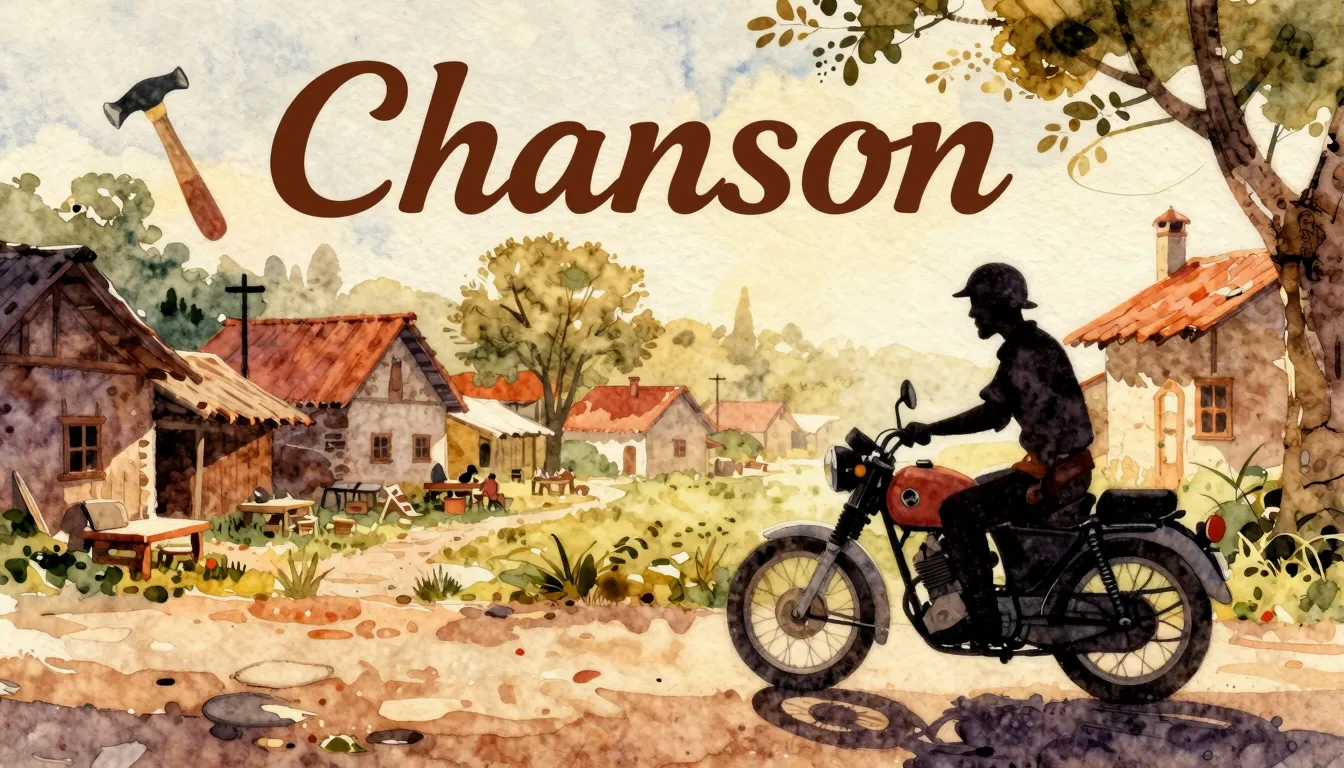 Vibrant watercolor style. Vintage-style album cover for a Ch...
