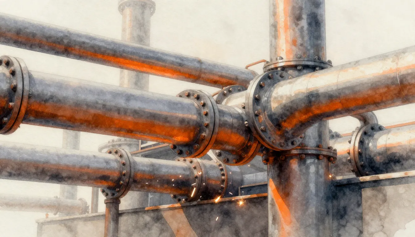 Watercolor style. Industrial abstract background with large ...