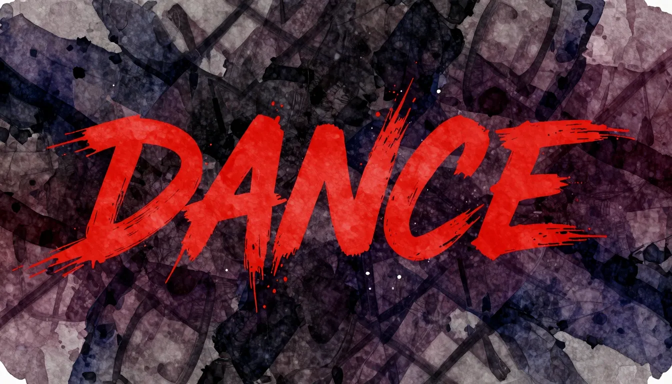 Vibrant watercolor style. High-energy dance track cover art:...
